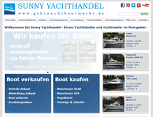Tablet Screenshot of gebrauchtbootmarkt.de